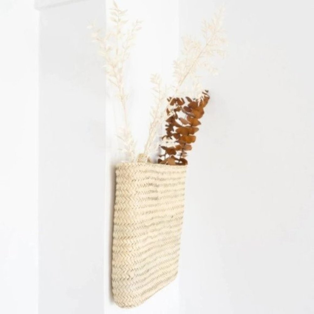 NWT Large Handwoven Wall Storage Basket